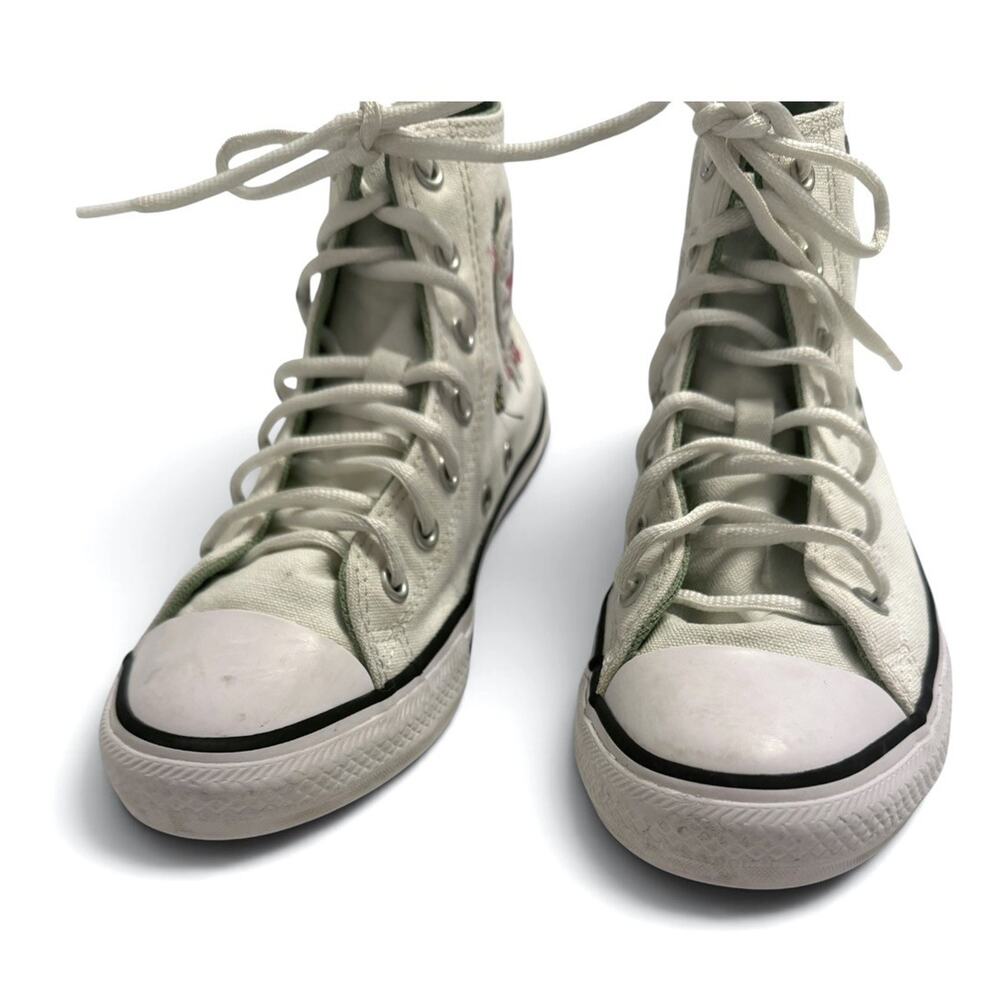 CONVERSE Chuck Taylor Embroidered Berries & Bees Shoes Cream Youth Size 3 325416 - Picture 5 of 13